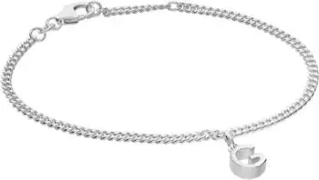 Trendor Mädchen-Armband Buchstabe G 925 Silber rhodiniert (21590-G)
