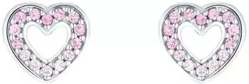 Prinzessin Lillifee Ohrstecker Herz Silber rosa Zirkonia (2036560)