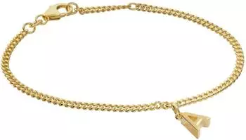 Trendor M&auml;dchen-Armband Buchstabe A 925 Silber vergoldet (21602-A)