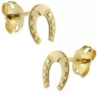 trendor 41855 Kinder Ohrringe Gold 333 / 8K Hufeisen Ohrstecker
