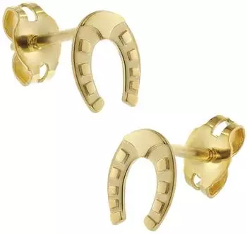 Trendor Hufeisen Ohrstecker Gold 333/8K Kinder (41855)