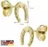 Trendor Hufeisen Ohrstecker Gold 333/8K Kinder (41855)