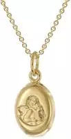 trendor 28584 M&auml;dchen-Anh&auml;nger Engel Gold 333/8K Mit Vergoldeter Silberkette