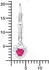 Amor Ohrhänger Herz Sterling Silber 925 fuchsia/pink mit Zirkonia, Mädchen (2021183)