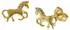 Trendor Kinder-Ohrstecker Pferde Gold 333 (35809)