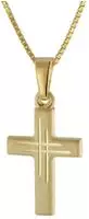 trendor 41804 Kinder-Halskette mit Kreuz Gold 333/8K