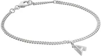 Trendor Mädchen-Armband Buchstabe A 925 Silber rhodiniert (21590-A)