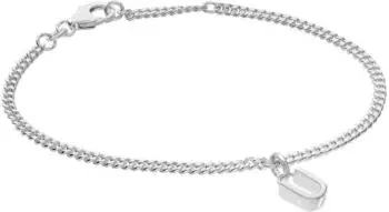 Trendor Mädchen-Armband Buchstabe U 925 Silber rhodiniert (21590-U)