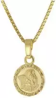 trendor 41162 Engel-Anh&auml;nger Gold 333 mit vergoldeter Silber-Kette f&uuml;r Kinder