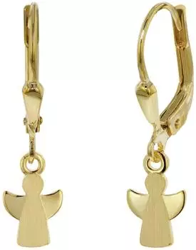 Trendor Kinder-Ohrringe Engel 333 Gold (8 Kt), Mädchen (51940)