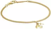 trendor 21621 M&auml;dchen-Armband Glaube, Liebe, Hoffnung 925 Silber Vergoldet