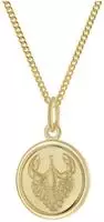trendor 28468-07 Kinder Sternzeichen Krebs Gold 333 mit vergoldeter Kette