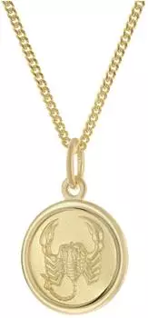 Trendor Sternzeichen Skorpion Kinder, Gold 333, vergoldete Kette 40cm (28468-11-40)