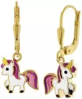 trendor 68484 M&auml;dchen-Ohrringe Gold 333/8K Ohrh&auml;nger mit Einhorn