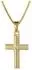 Trendor Kinder Kreuz Gold 333 mit Zirkonia und goldplattierter Kette (08516-40)