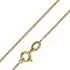 Trendor Kinder Kreuz Gold 333 mit Zirkonia und goldplattierter Kette (08516-40)