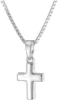 trendor 15589 Kinder-Halskette mit Kreuz-Anh&auml;nger 925 Silber