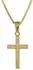 Trendor Kreuz-Anhänger Gold 333 8Kt. + vergoldete Silber-Halskette 38cm (75274-38)