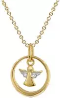 trendor 28212 Kinderschmuck Taufring Mit Engel Gold 333 An Vergoldeter Kette