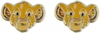 Disney The Lion King Simba Ohrstecker, vergoldet, Mädchen (EF01444YRYL.PA)