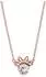 Disney Minnie Mouse Kinderkette Silber/Roségold, 925er Silber, 1 Kristall (NS00003PRWL-157C)