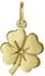 Trendor Kleeblatt Anhänger Gold 333/8K 14x10mm (21643)