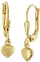 trendor 28465 Kinder-Ohrringe Gold 333 / 8K Herz-Ohrh&auml;nger
