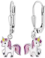 trendor 68349 Kinder-Ohrringe Silber 925 Einhorn Ohrh&auml;nger