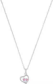 Prinzessin Lillifee Kette mit Anh&auml;nger Herz/Schmetterling-Optik, Sterlingsilber, M&auml;dchen
