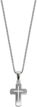 Trendor Silber-Halskette mit Kreuz (48870)