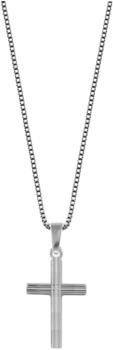 Trendor Silber-Halskette mit Kreuzchen 38 cm (79084)