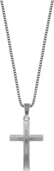 Trendor Silber-Kreuz mit Halskette (79602)
