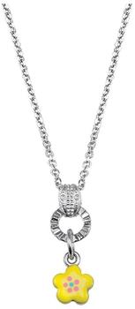Scout Silber-Halskette Blume gelb (261102200)
