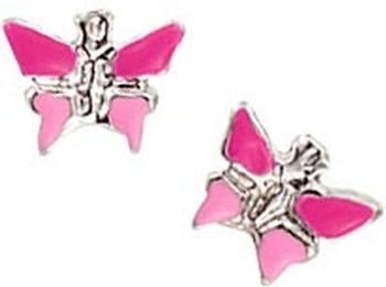 Scout Silber-Ohrstecker Schmetterling pink (262127100)
