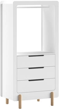 Vipack Regalschrank Smile 88x180x54,4 cm weiß lackiert Vipack Regalschrank Smile 88x180x54,4 cm weiß lackiert