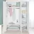 Roba Kimi Kleiderschrank, Holzwerkstoff, weiß, 138x195x52,5cm (800001206341)