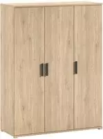Vipack Kleiderschrank "SAM mit 3 Dreht&uuml;ren, 1 Kleiderstange, 7 F&auml;cher, universell