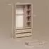 Livinity Trento Kinderkleiderschrank Sonoma Eiche, 100x200x50cm, 7 Fächer (800001620240)