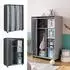 VICCO Doros Kleiderschrank mit Faltboxen, grau, 100x146,6cm (40644)
