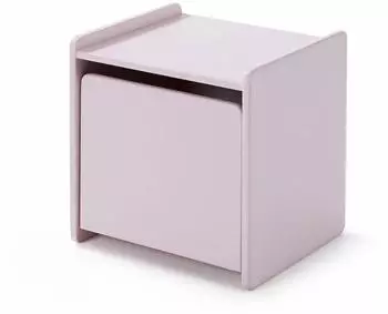 Vipack Kiddy Nachtkonsole mit 1 Drehtür, MDF, rosa