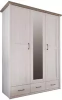 Begabino Kleiderschrank "Luca Schrank Garderobe Landhaus Design" inklusive