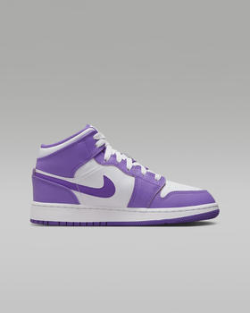 Nike Air Jordan 1 Mid Kids purple venom/white