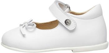 Naturino Ballet-Ballerine Pelle Con fiocco Bianco