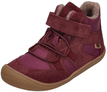 Koel gefütterte Barefoot Kinderschuhe Beau Wool Bordo