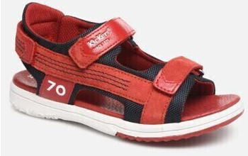 Kickers Zeildoek Peeptoe Sandalen Marinerot