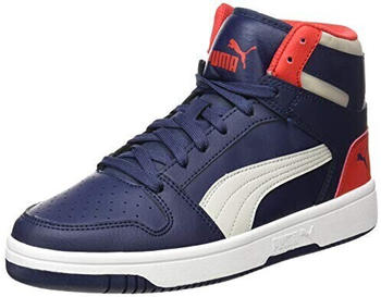 Puma Rebound Layup SL Jr Sneaker Peacoat-Gray Violet-High Risk Red White