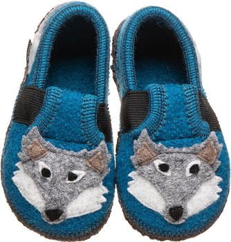 Kitz-Pichler Hausschuhe Wolf blau