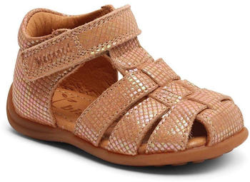 Bisgaard Lauflernschuh Carly hochwertiger Krepplaufsohle braun caramell-metallic