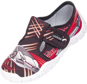 Viggami Marek Slipper schwarz rot