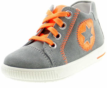 Superfit Baby Jungen MOPPY Sneaker hellgrau orange